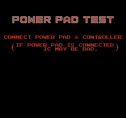 Power Pad Test (USA) In game screenshot